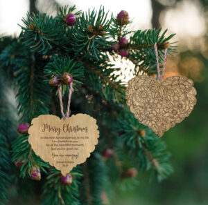 Ξύλινο Στολίδι - Hearts