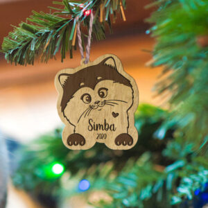 Ξύλινo Στολίδι - Kitten - Image 2