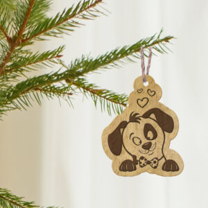 Ξύλινo Στολίδι - Puppy - Image 2