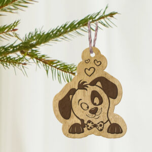 Ξύλινo Στολίδι - Puppy - Image 3
