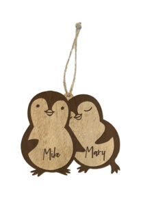 Ξύλινo Στολίδι - Πιγκουίνοι - Image 3