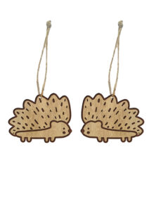 Ξύλινα Στολίδια - Σκατζόχοιροι - Image 2