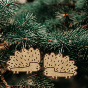 Ξύλινα Στολίδια - Σκατζόχοιροι