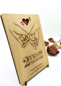 Ξύλινη Αναμνηστική Κάρτα  "Together" - Image 2