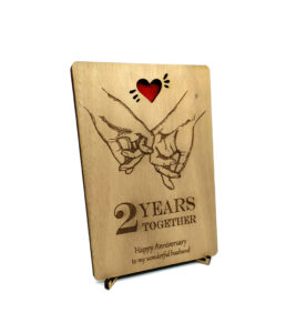 Ξύλινη Αναμνηστική Κάρτα  "Together" - Image 3