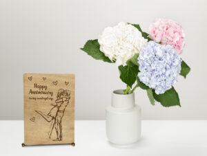Ξύλινη Αναμνηστική Κάρτα "Happy Anniversary" - Image 4