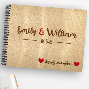 Ξύλινο βιβλίο ευχών-Happily ever after - Image 2