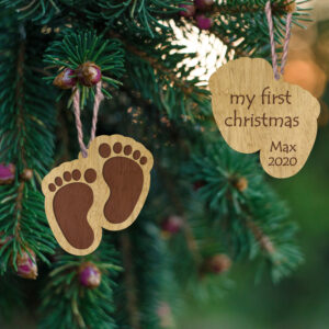 Ξύλινο Στολίδι - Baby Feet - Image 2