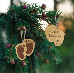 Ξύλινο Στολίδι - Baby Feet