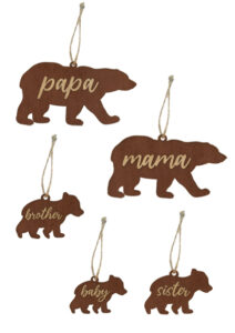 Ξύλινο Στολίδι - Bear Family - Image 2