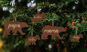 Ξύλινο Στολίδι - Bear Family