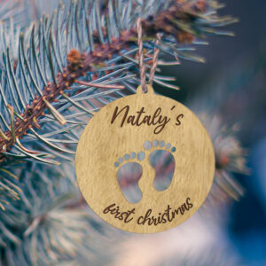 Ξύλινο Στολίδι - Baby Feet
