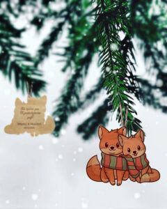Ξύλινο Στολίδι - Fox