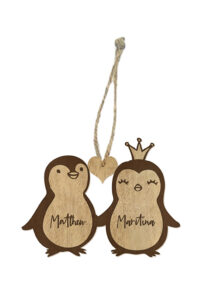 Ξύλινο Στολίδι - Πιγκουίνοι - Image 2