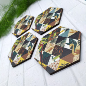 Ξύλινα Σουβέρ "Parrot"