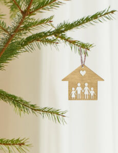 Ξύλινo Στολίδι - Σπίτι