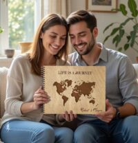 Ξύλινο Άλμπουμ Φωτογραφιών "Life is a Journey"