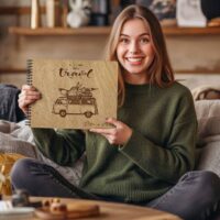 Ξύλινο Άλμπουμ Φωτογραφιών "Let's travel" - Image 3