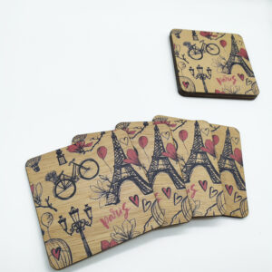 Ξύλινα Σουβέρ "Paris" - Image 2