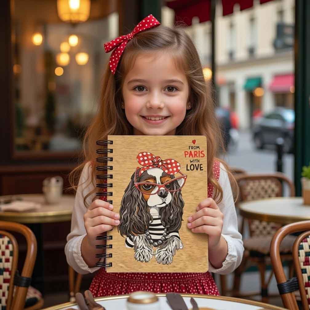 σημειωματαριο dog Σημειωματάριο "From Paris With Love" - Image 1