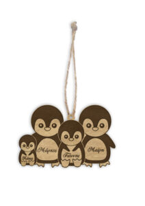 Ξύλινo Στολίδι -Οικογένεια Πιγκουίνων - Image 8