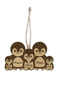 Ξύλινo Στολίδι -Οικογένεια Πιγκουίνων - Image 7