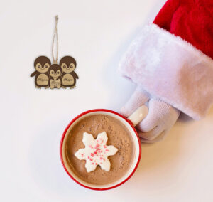 Ξύλινo Στολίδι -Οικογένεια Πιγκουίνων - Image 6