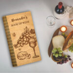 Ξύλινο Βιβλίο Συνταγών - Wine (R28)