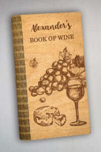 Ξύλινο Βιβλίο Συνταγών - Wine (R28) - Image 3