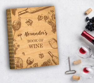 Ξύλινο Βιβλίο Συνταγών Wine (R27)