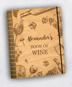 Ξύλινο Βιβλίο Συνταγών Wine (R27) - Image 3