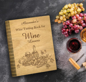 Ξύλινο Βιβλίο Συνταγών Wine (R26)