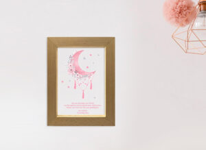 Επιτοίχια κορνίζα Led - Moon(Pink) - Image 2