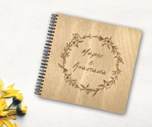 Ξύλινο Άλμπουμ Φωτογραφιών "Flowers" - Image 2