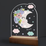 Φωτιστικό Led  "Moon with Flowers"