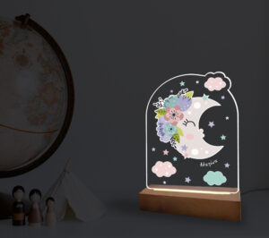 Φωτιστικό Led  "Moon with Flowers" - Image 2