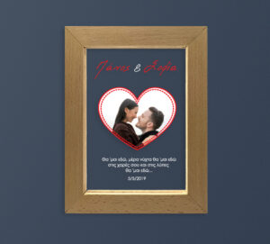 Επιτοίχια κορνίζα Led - Photograph(Heart)