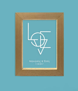 Επιτοίχια κορνίζα Led - LOVE - Image 2