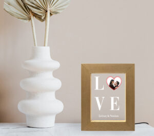 Επιτραπέζια κορνίζα Led - LOVE (heart) - Image 2