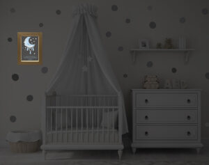 Επιτοίχια κορνίζα Led - Moon(Blue) - Image 3