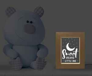 Επιτραπέζια κορνίζα Led - Sweet dreams little one - Image 3