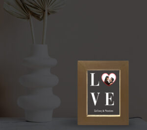 Επιτραπέζια κορνίζα Led - LOVE (heart) - Image 3