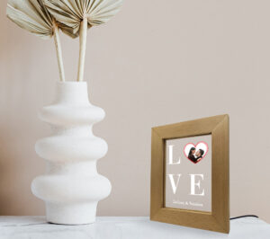 Επιτραπέζια κορνίζα Led - LOVE (heart) - Image 4