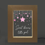 Επιτραπέζια κορνίζα Led -Stars(Pink)