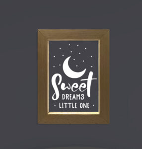 Επιτοίχια κορνίζα Led - Sweet dreams little one
