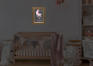 Επιτοίχια κορνίζα Led - Moon(Pink) - Image 3