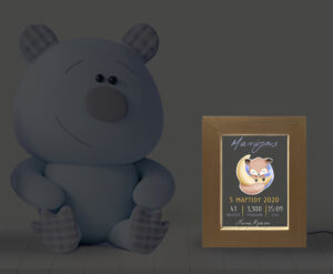 Επιτραπέζια κορνίζα Led - Γέννησης(Αλεπουδάκι) - Image 3