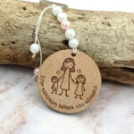 Ξύλινο Μπρελόκ - Στην καλύτερη μαμά του κόσμου!