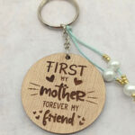 Ξύλινο Μπρελόκ - First my mother forever my friend