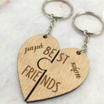 Ξύλινο Μπρελόκ - Best Friends